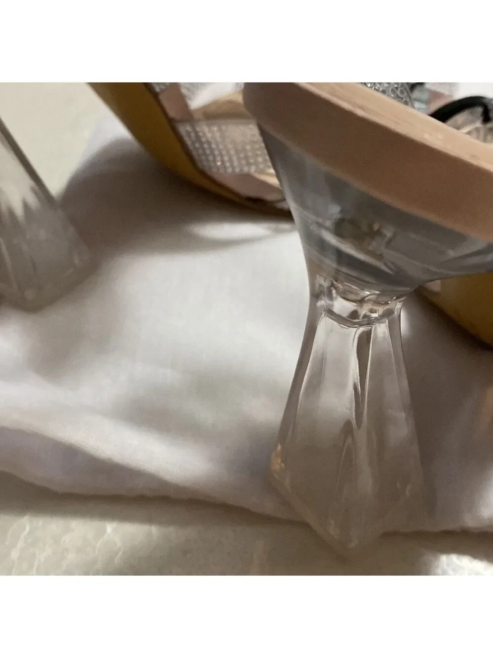 Zara VINYL HEELED CAGE TRANSPARENT SANDALS SZ US 10 EU 41 - Picture 10 of 12